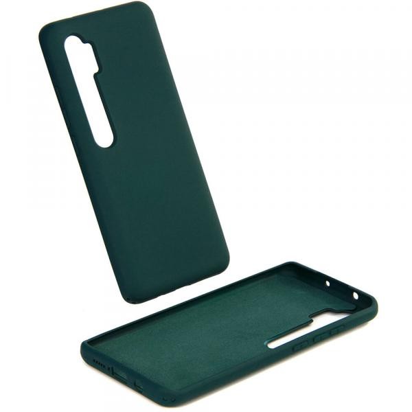Накладка Soft Silicone Case для Xiaomi Mi Note 10 Lite Dark Green-0
