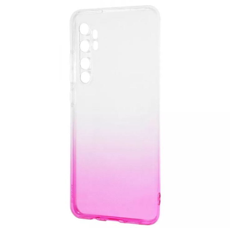 Накладка Gradient Design для Xiaomi Mi Note 10 Lite (clear/pink) 0.5 mm-0