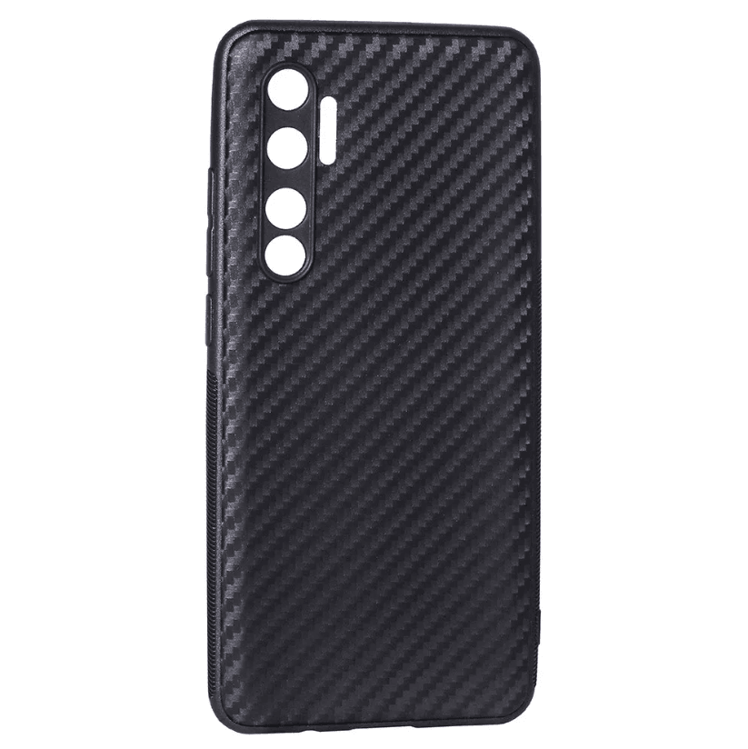 Накладка Carbon Case для Xiaomi Mi Note 10 Lite чорна-0