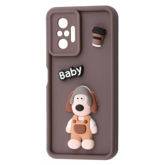 Чохол Pretty Toys для Xiaomi Redmi Note 10 Pro (Brown/dog)-0