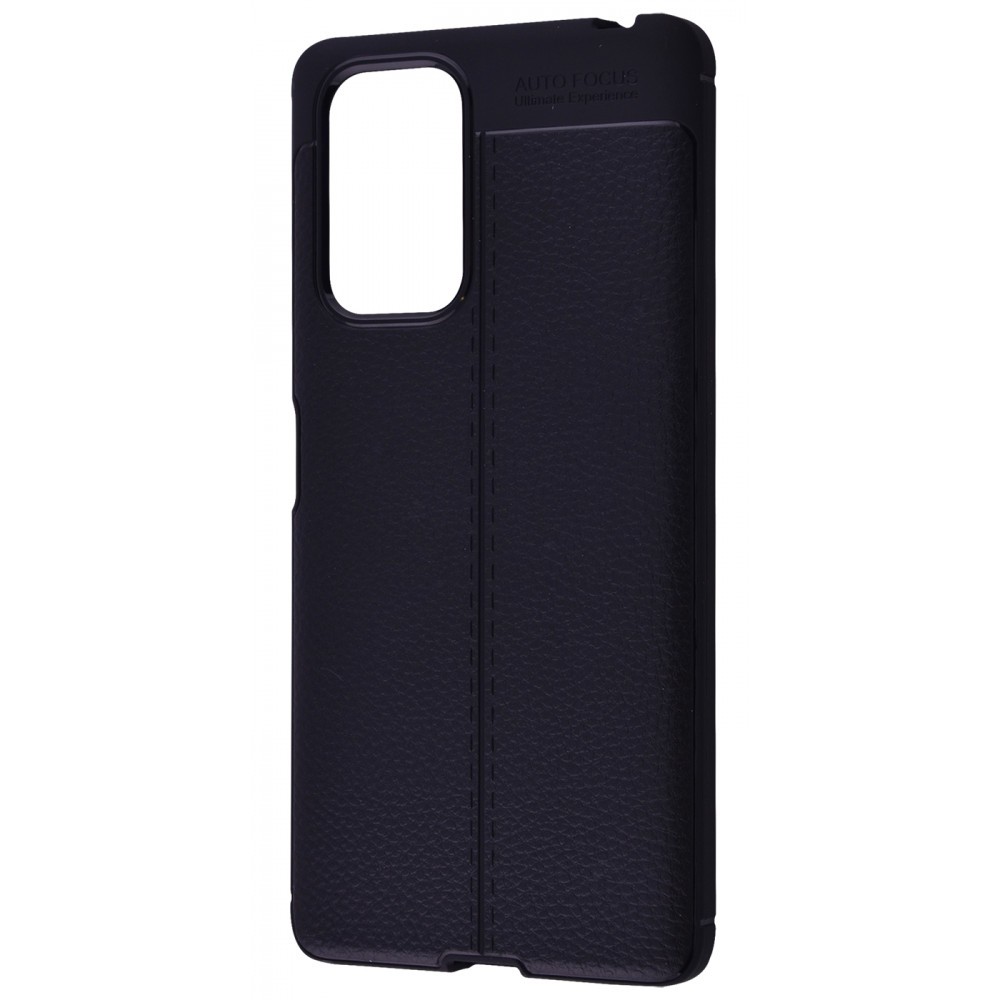 Накладка Ultimate Experience Leather для Xiaomi Redmi Note 10 Pro чорна-0