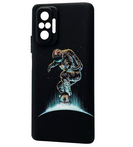 Накладка MATTE FLUORO для Xiaomi Redmi Note 10 Pro Астронавт-0
