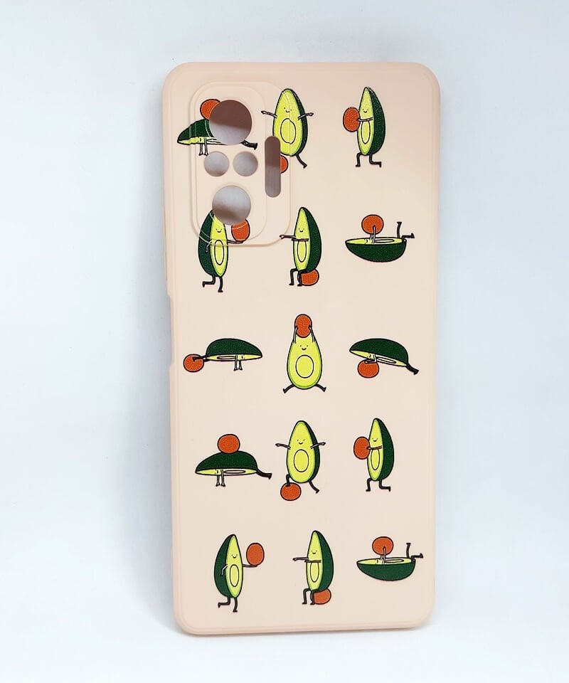 Накладка MiaMi Cartoon для Xiaomi Redmi Note 10 Pro Pink Sand Avocado-0