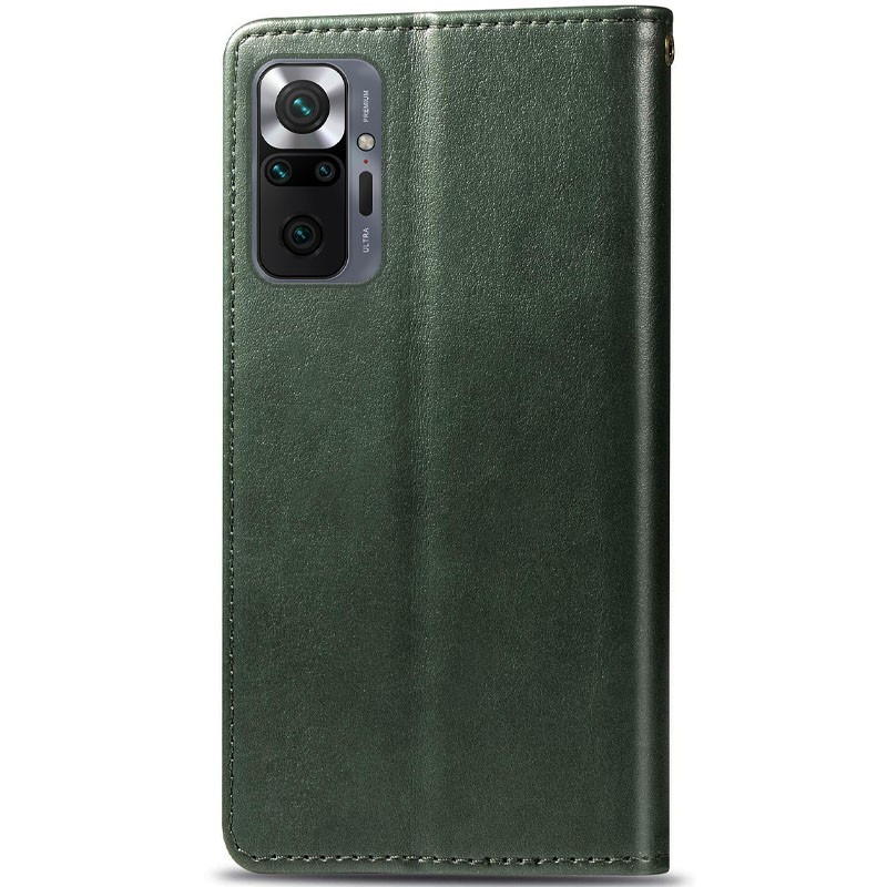 Книжка GETMAN Gallant для Xiaomi Redmi Note 10 Pro зелена-1