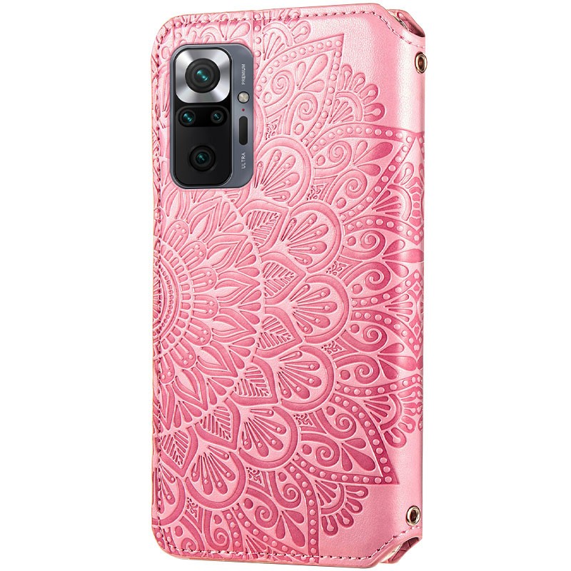 Книжка GETMAN Mandala для Xiaomi Redmi Note 10 Pro рожева-1