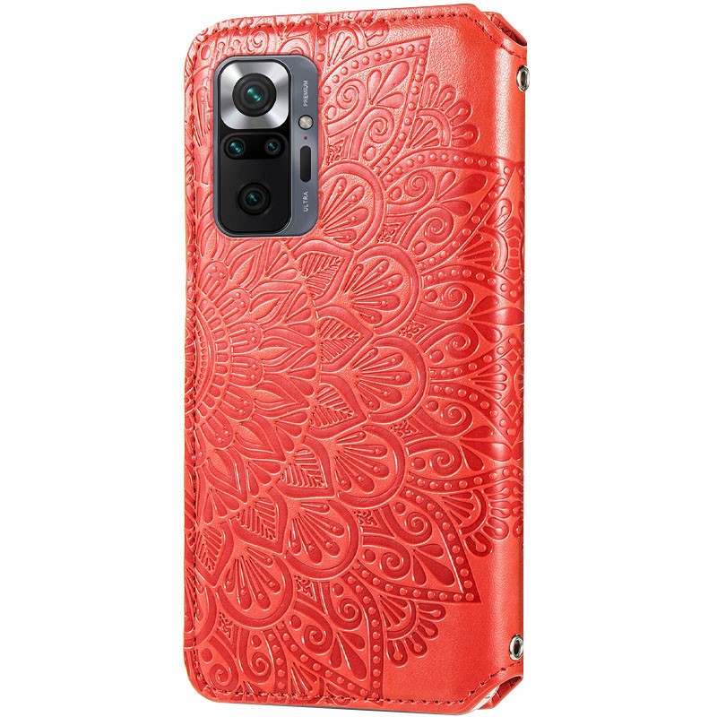 Книжка GETMAN Mandala для Xiaomi Redmi Note 10 Pro червона-1