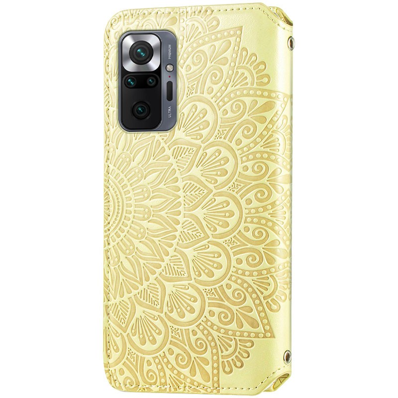 Книжка GETMAN Mandala для Xiaomi Redmi Note 10 Pro жовта-1