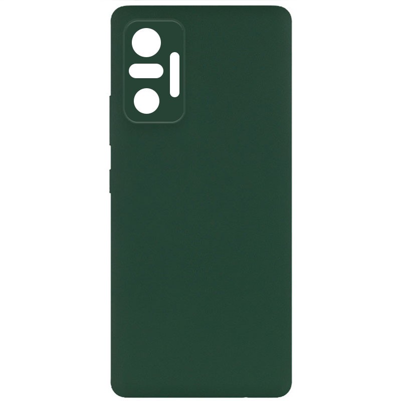 Silicone Cover Full Camera without Logo (A) для Xiaomi Redmi Note 10 Pro (Dark Green)-0