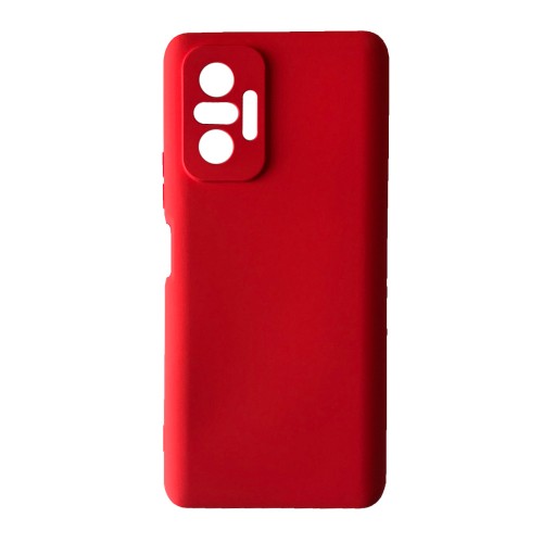 Silicone Cover Full Camera without Logo (A) для Xiaomi Redmi Note 10 Pro (Red)-0