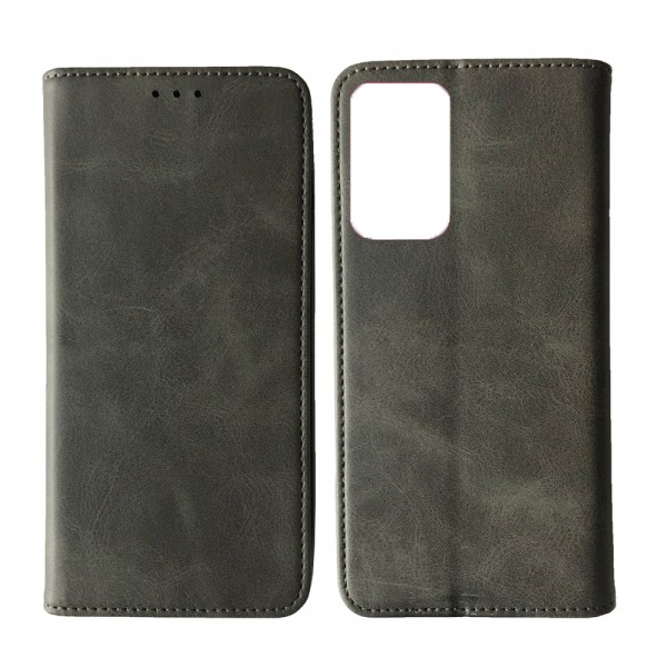 Книжка Black TPU Magnet для Xiaomi Redmi Note 10 Pro сіра-0