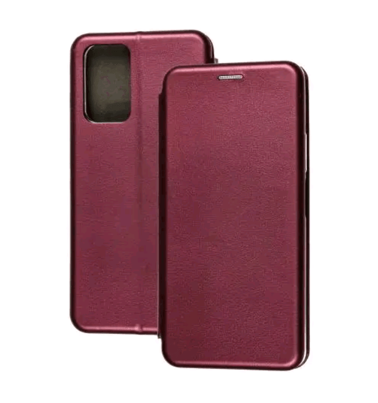 Книжка Premium для Xiaomi Redmi Note 10 Pro / Note 10 Pro Max бордова-0