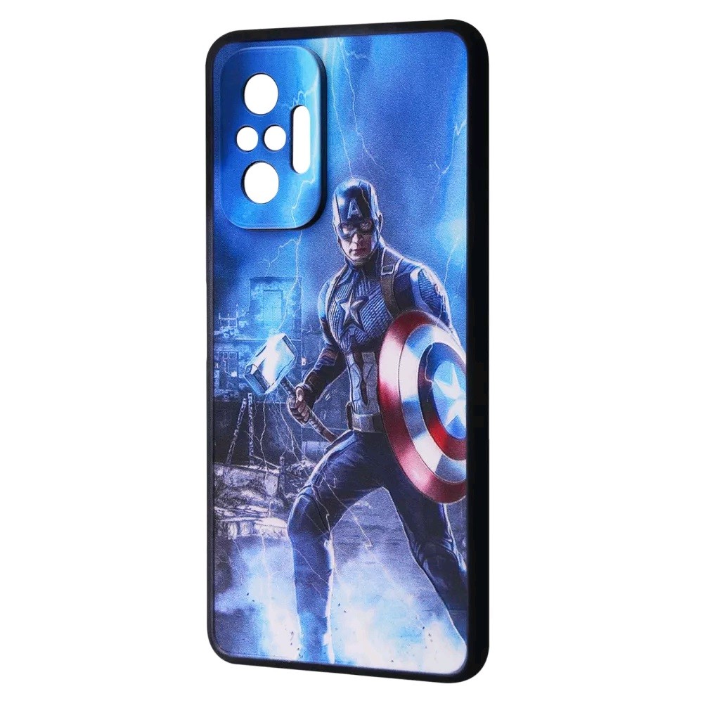 Накладка Game Heroes для Xiaomi Redmi Note 10 PRO Капітан Америка-0