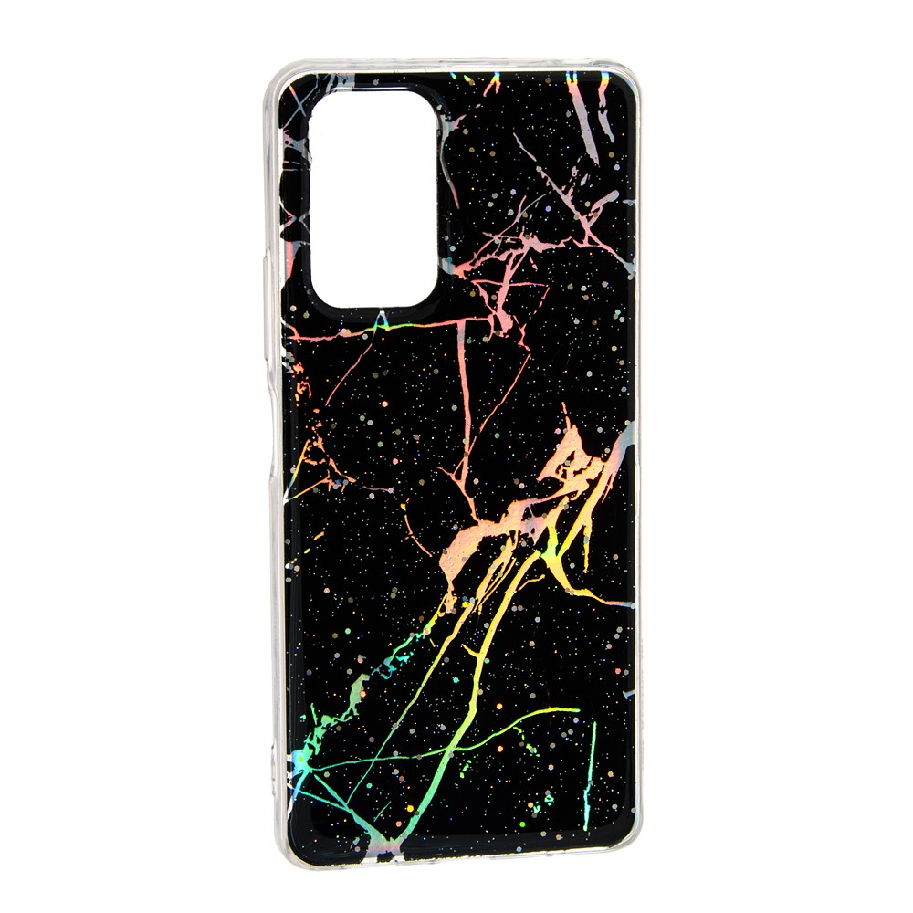 Накладка Marble для Xiaomi Note 10 Pro Чорна-0