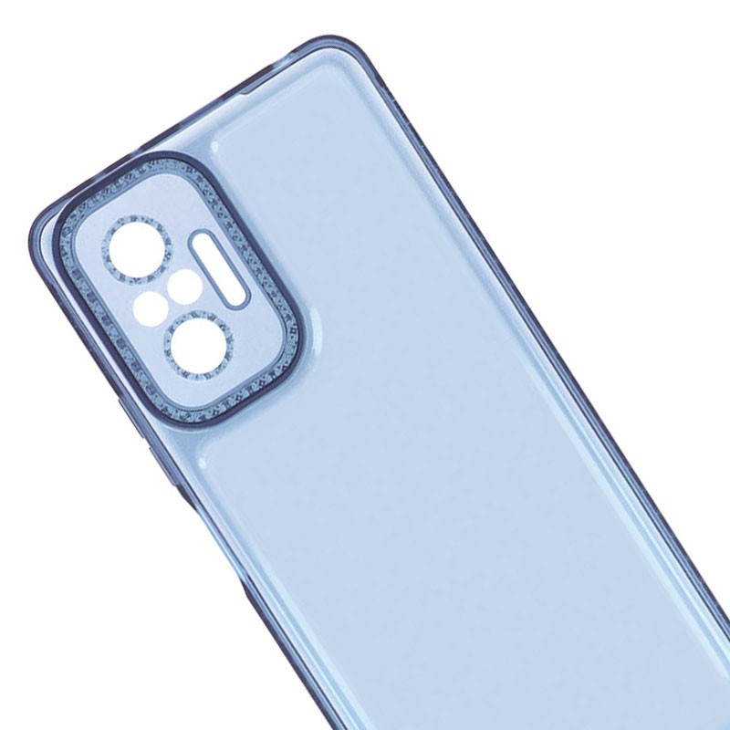 Накладка Starfall Clear для Xiaomi Redmi Note 10 Pro/Pro Max (Блакитна)-3