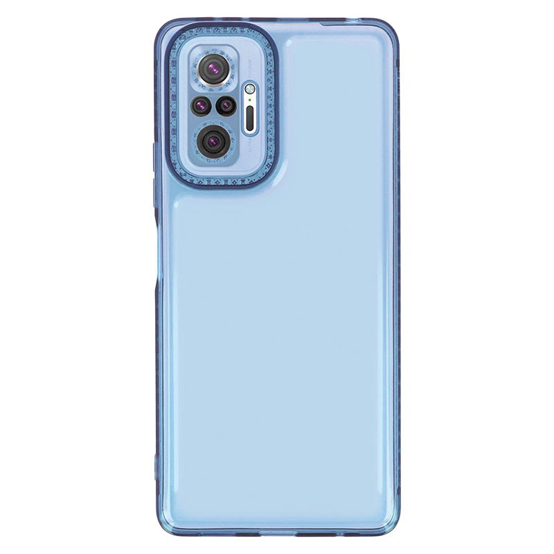 Накладка Starfall Clear для Xiaomi Redmi Note 10 Pro/Pro Max (Блакитна)-0