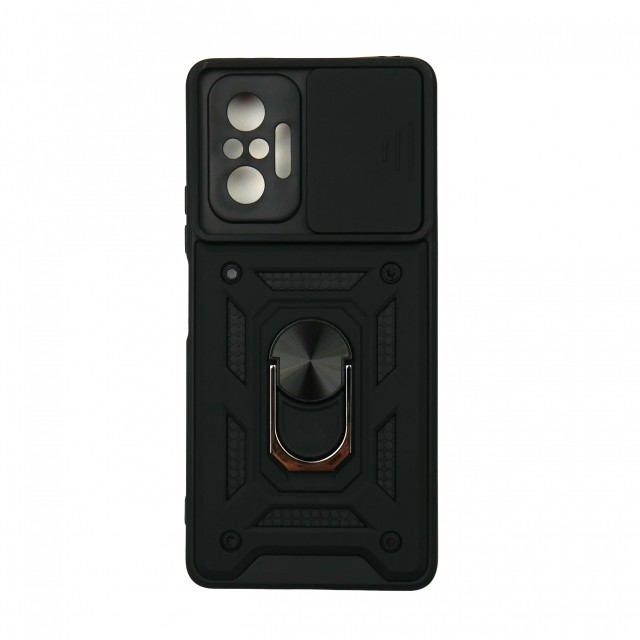 Накладка Camshield Serge Ring для Xiaomi Note 10 Pro Чорна-0