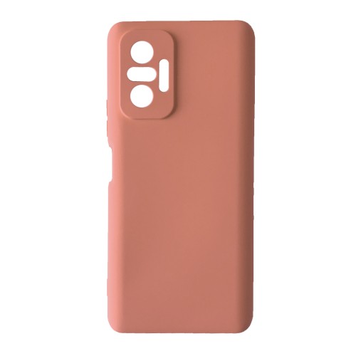 Silicone Cover Full Camera without Logo (A) для Xiaomi Redmi Note 10 Pro (Peach)-0