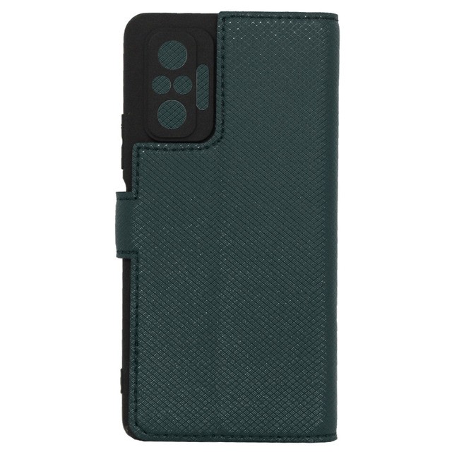 Книжка Bring Joy для Xiaomi Redmi Note 10 Pro Зелений карбон-1