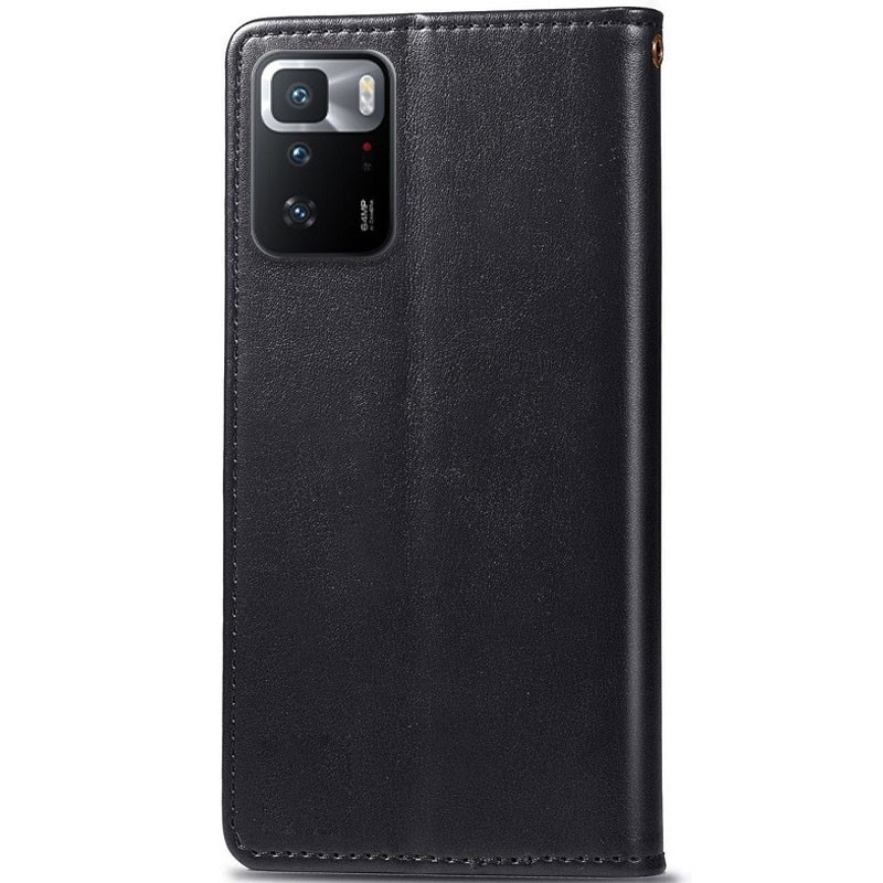 Книжка GETMAN Gallant для Xiaomi Note 10 Pro 5G/ Poco X3 GT (Чорна)-1