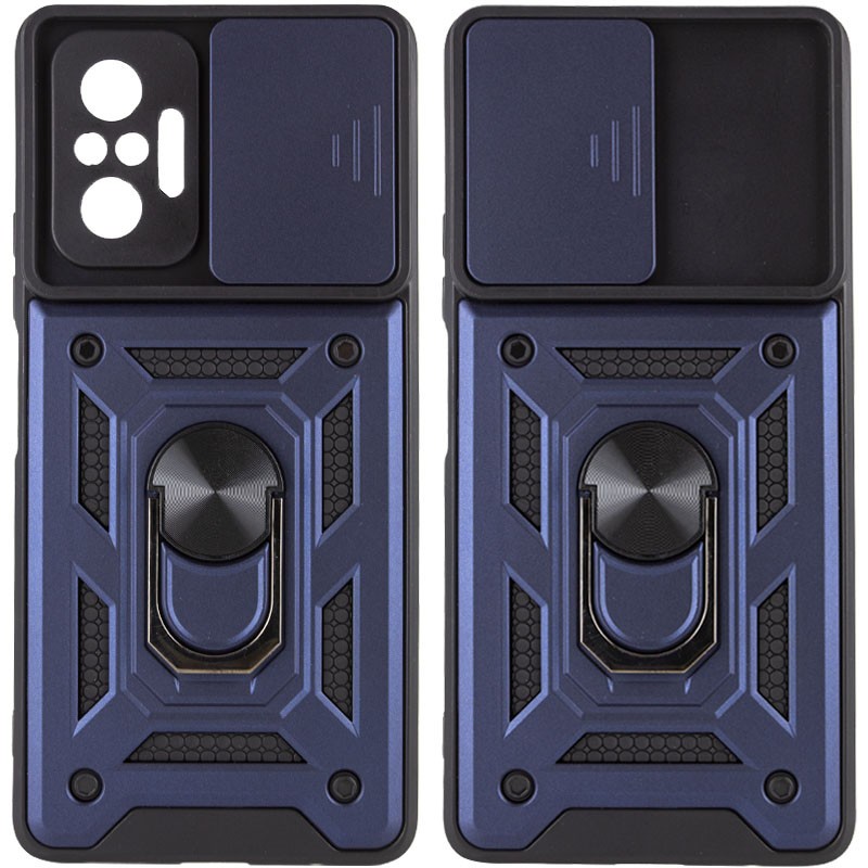 Накладка Camshield Serge Ring для Xiaomi Note 10 Pro Синя-0