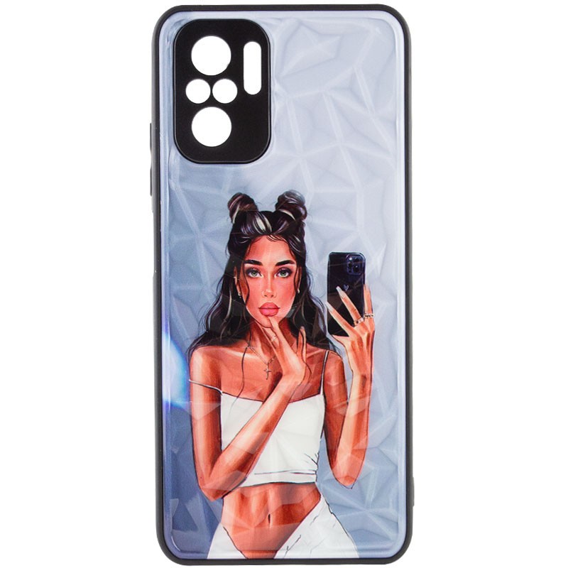 Накладка Ladies Camera для Xiaomi Note 10 Pro Black in white-0
