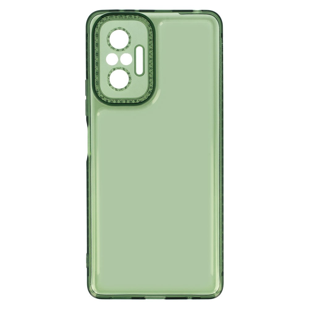 Накладка Starfall Clear для Xiaomi Redmi Note 10 Pro/Pro Max (Зелена)-0