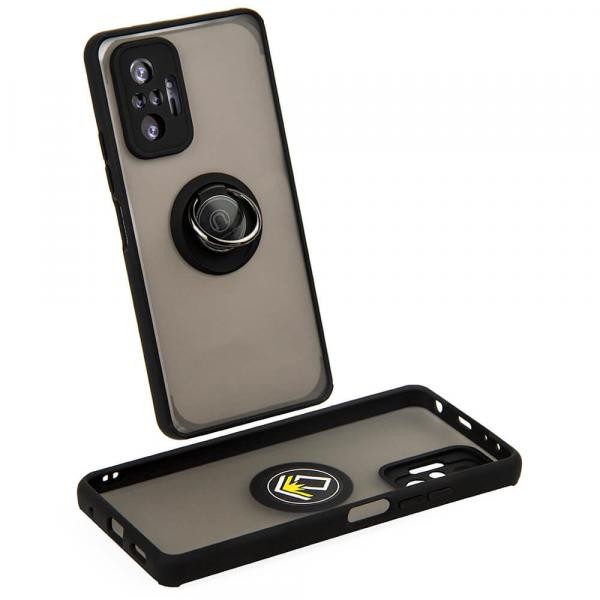 Накладка Totu Gingle Ring для Xiaomi Redmi Note 10 Pro/Note 10 Pro Max чорна-0