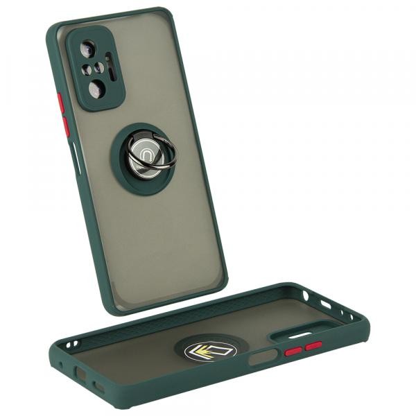 Накладка Totu Gingle Ring для Xiaomi Redmi Note 10 Pro/Note 10 Pro Max оливкова-0