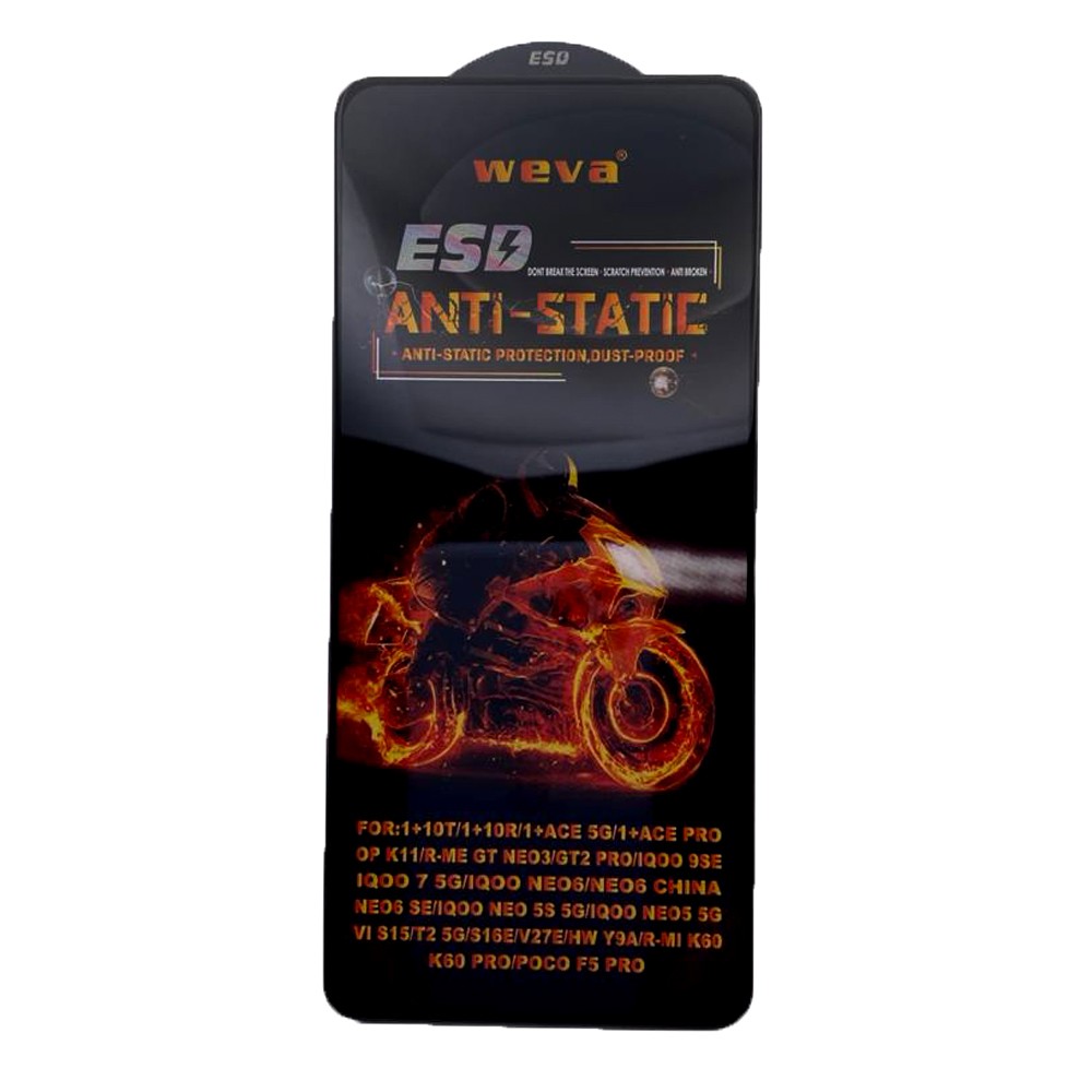 Захисне скло Weva ESD Anti-Static для Xiaomi Note 13 4G/5G /Note 13 Pro 5G /One Plus 10T/Realme GT Neo 3-0