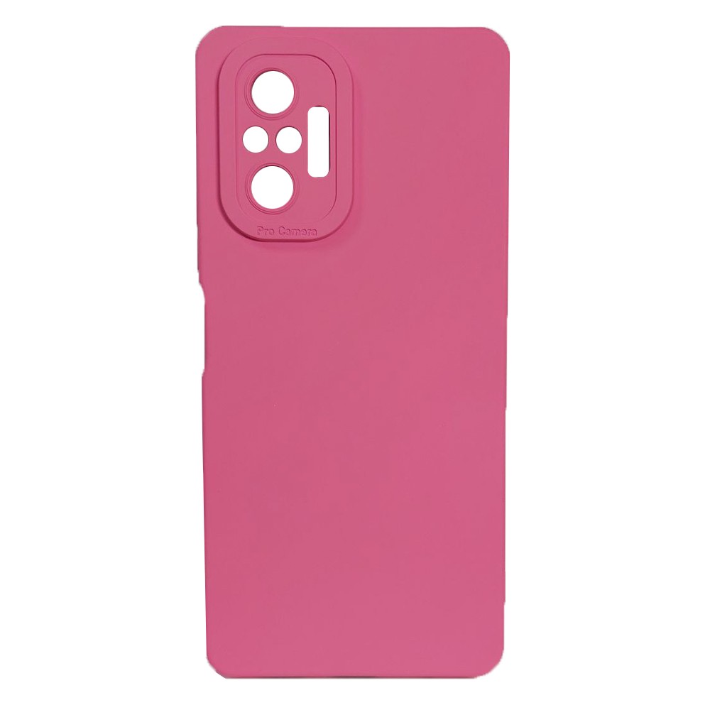 Накладка Color style з мікрофіброю для Xiaomi Redmi Note 10 Pro 4G Barbie pink-0