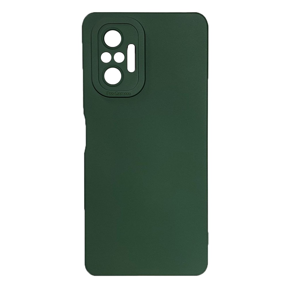 Накладка Color style з мікрофіброю для Xiaomi Redmi Note 10 Pro 4G Dark green-0