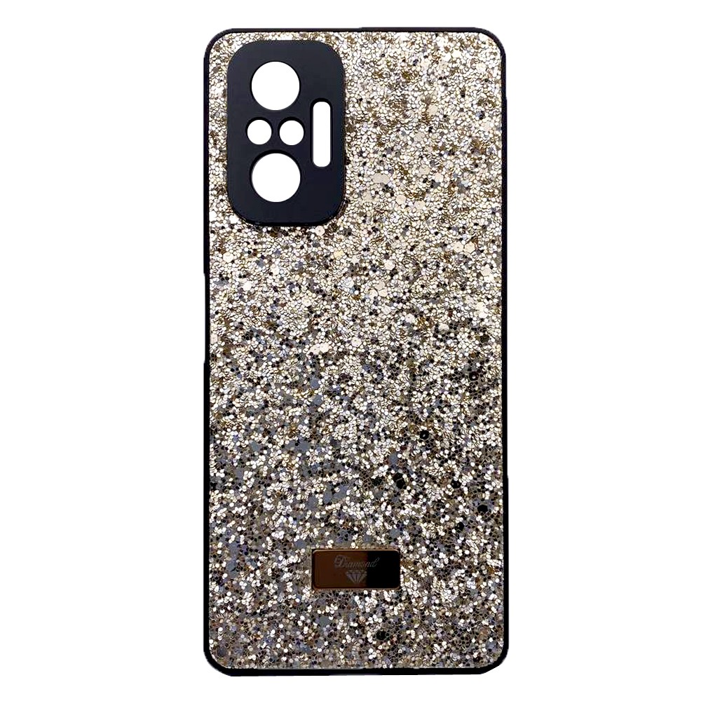 Накладка Bling Grainy Diamond Separate Camera для Xiaomi Redmi Note 10/Note 10s/Poco M5s (Світло-золота)-0