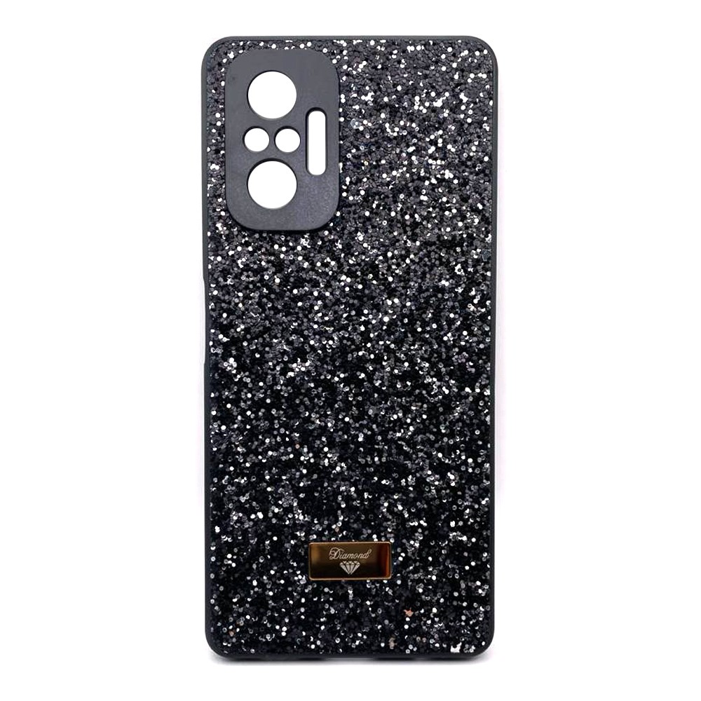 Накладка Bling Grainy Diamond Separate Camera для Xiaomi Redmi Note 10 Pro/Note 10 Pro Max (Чорна)-0