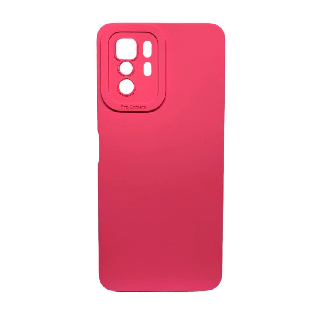 Накладка Color style з мікрофіброю для Xiaomi Redmi Note 10 Pro 5G/Poco X3 GT Barbie pink-0