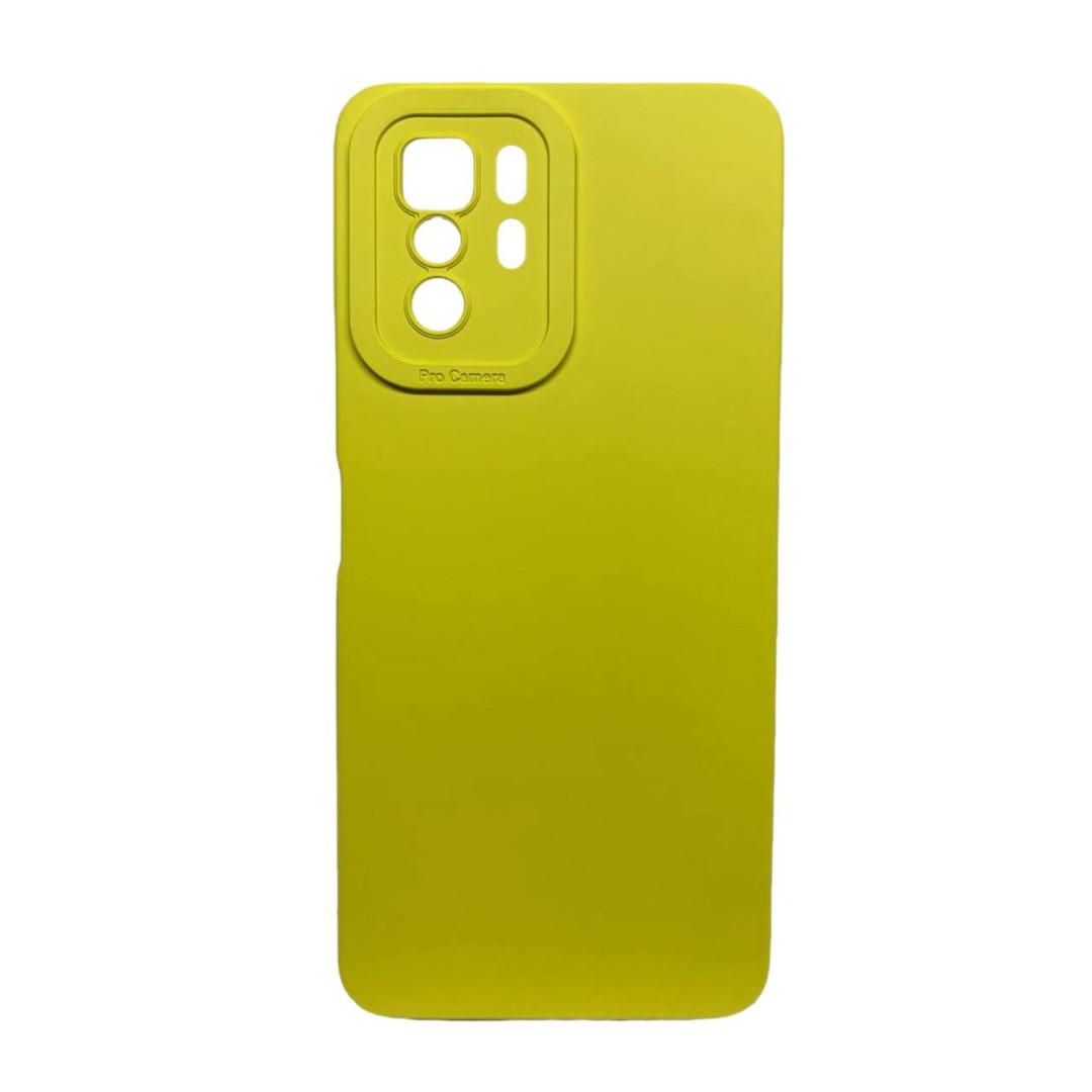 Накладка Color style з мікрофіброю для Xiaomi Redmi Note 10 Pro 5G/Poco X3 GT Yellow-0