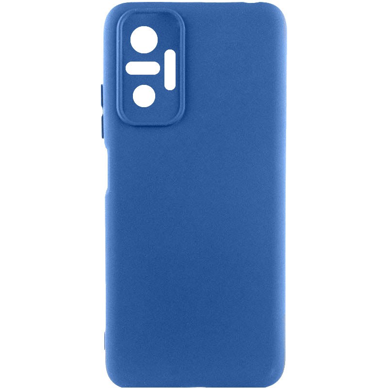 Silicone Cover Full Camera without Logo (A) для Xiaomi Redmi Note 10 Pro/10 Pro Max (Navy Blue)-0