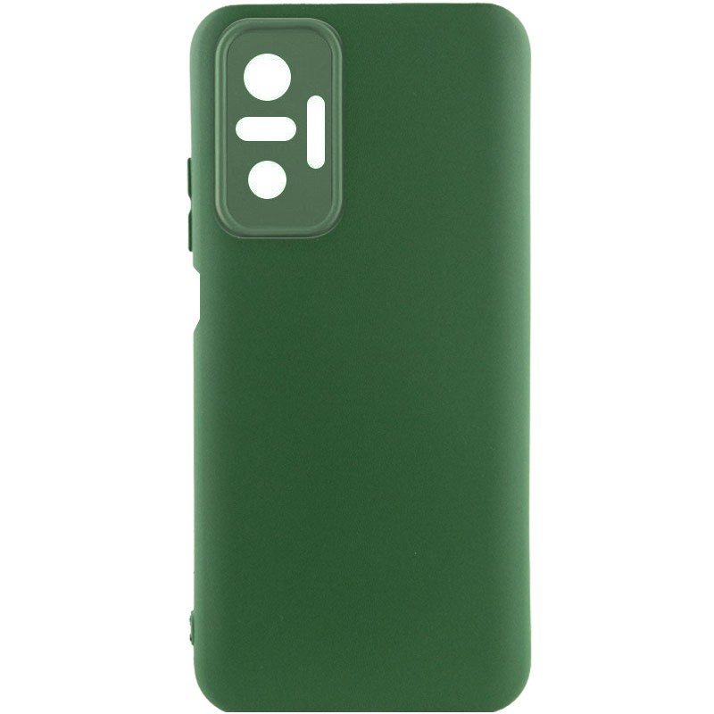 Silicone Cover Full Camera without Logo (A) для Xiaomi Redmi Note 10 Pro/10 Pro Max (Dark green)-0