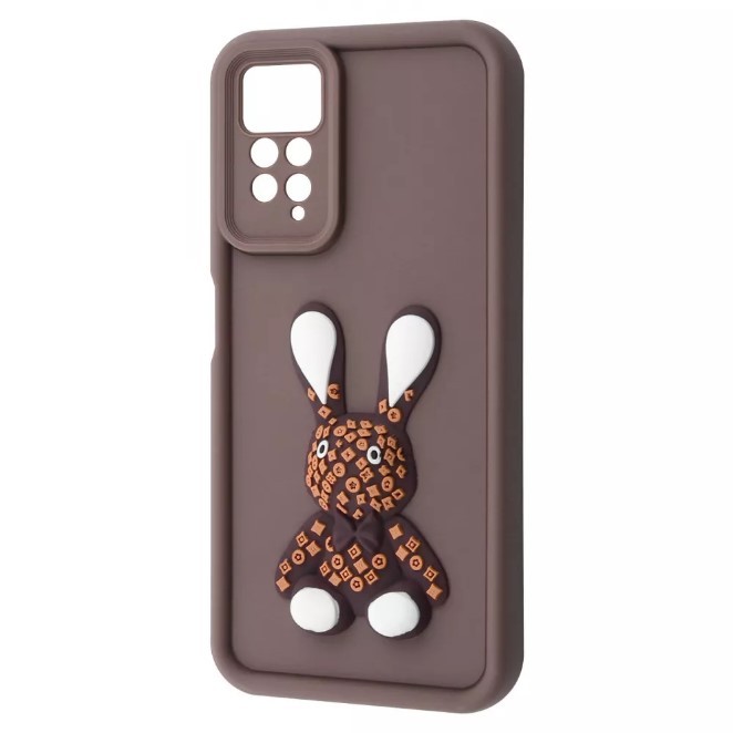 Чохол Pretty Toys для Xiaomi Redmi Note 11 4G/Redmi Note 11S (Brown/rabbit)-0