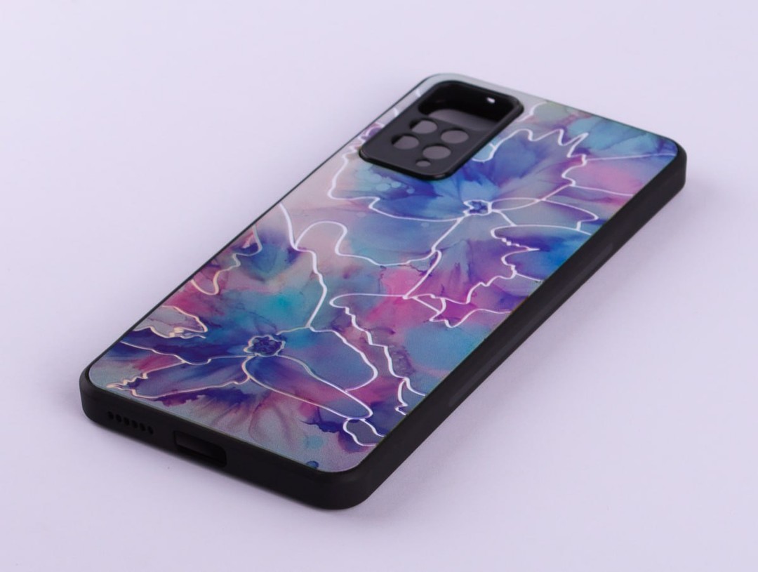 Накладка Marble Ultraviolet для Xiaomi Note 11 Pro/Note 12 Pro 4G Green/blue 04-0