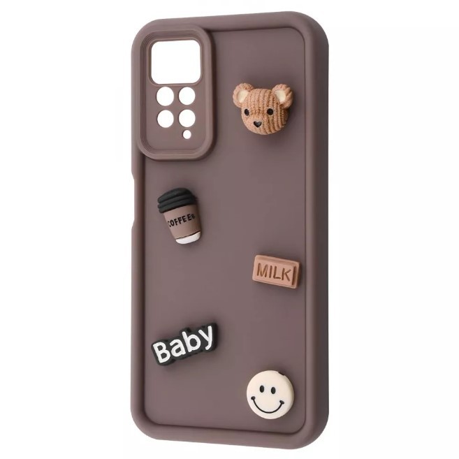 Чохол Pretty Toys для Xiaomi Redmi Note 11 Pro / Redmi Note 12 Pro 4G (Brown/baby milk)-0