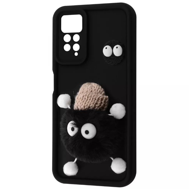Чохол Pretty Toys для Xiaomi Redmi Note 11 Pro / Redmi Note 12 Pro 4G (black/fluffy black)-0