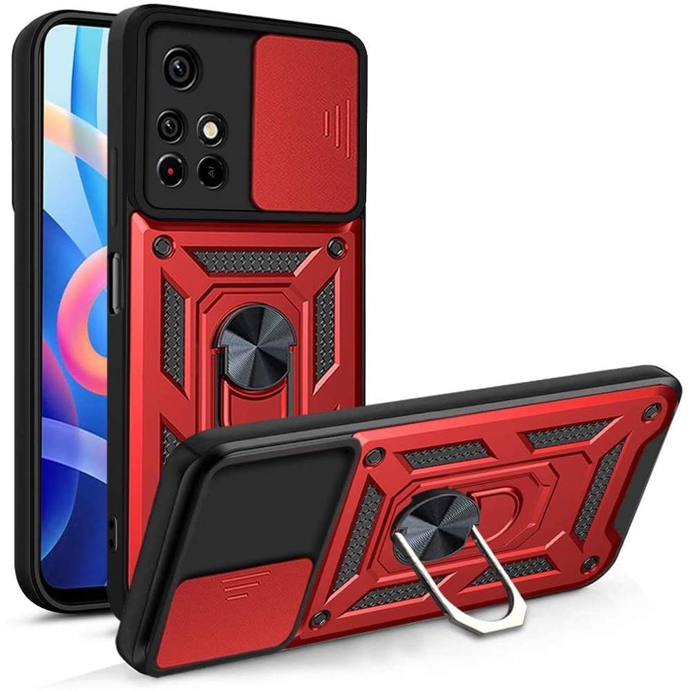 Чохол Protective Stand Case для Xiaomi Redmi Note 11 Pro /Note 11 Pro Plus 5G/Poco X4 NFC/11i Blue-0