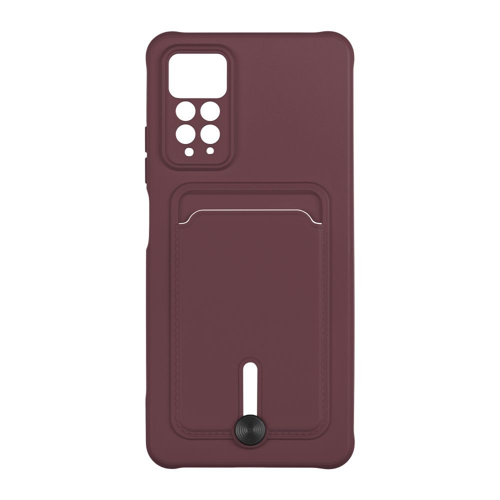 Чохол Colorfull Pocket Card для Xiaomi Redmi Note 11 Pro 4G/5G / Note 12 Pro 4G (Marsala)-0