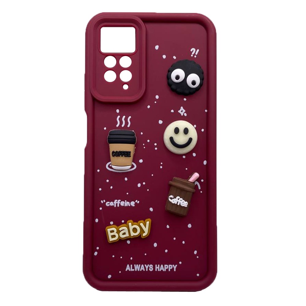 Чохол Pretty Toys для Xiaomi Redmi Note 11 Pro / Redmi Note 12 Pro 4G (Red/Always Happy)-0