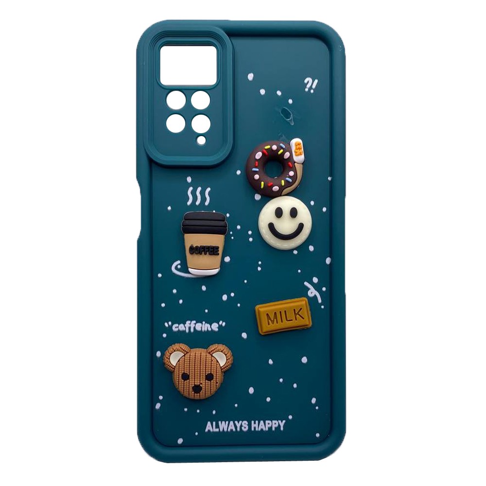 Чохол Pretty Toys для Xiaomi Redmi Note 11 Pro / Redmi Note 12 Pro 4G (Pine green/Always Happy)-0