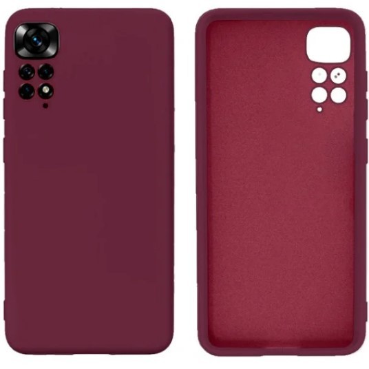 Silicone Cover Full Camera without Logo (A) для Xiaomi Redmi Note 11 Pro/Note 12 Pro 4G (marsala)-0