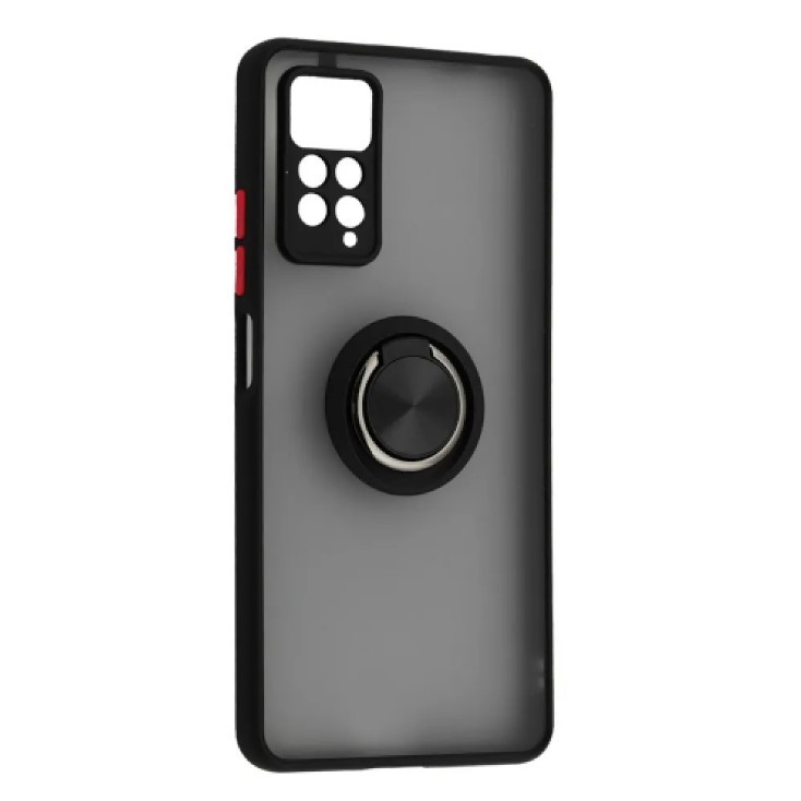 Накладка Totu Gingle Ring для Xiaomi Redmi Note 11 Pro/Note 12 Pro 4G чорна-0