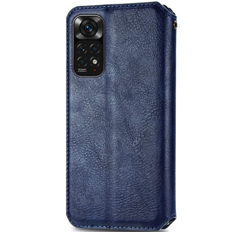 Книжка GETMAN Cubic для Xiaomi Redmi Note 10 Pro / 10 Pro Max синя-1