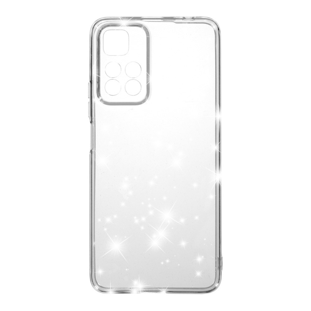 Накладка Molan Cano Glossy Jelly для Xiaomi Redmi Note 11 Pro Plus 5G прозора з блискітками-0