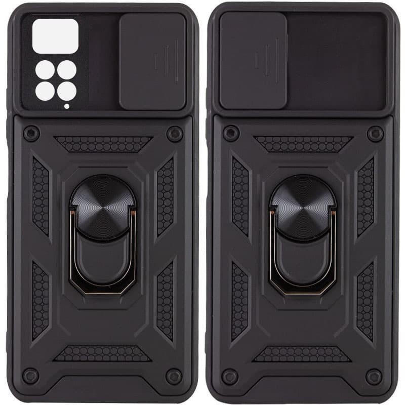 Накладка Camshield Serge Ring для Xiaomi Note 11 Pro/Note 11E Pro/Note 12 Pro 4G  Чорна-0
